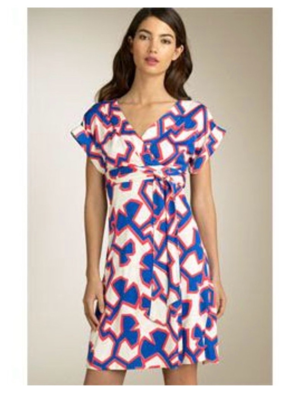 Authentic Y2K Diane von Furstenberg Toby wrap dress size 6